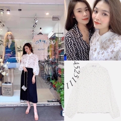 Áo sơ mi hoa cúc Zara Auth new tag có sẵn 7484/156 7484156