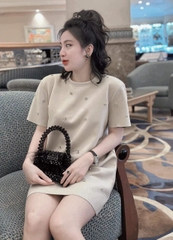 Váy da lộn dáng suông ngắn đính đá Zara Auth New Tag có sẵn 5070/156 5070156 5070/646 5070646