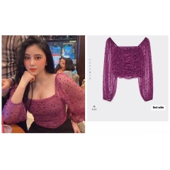 Áo kiểu crop top Bershka Auth new tag có sẵn 5934/494 5934494