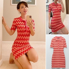 Váy dáng ngắn họa tiết cổ Polo Zara Auth New Tag có sẵn 5039/411 5039411