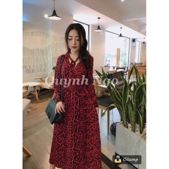 Váy họa tiết báo dáng dài Zara Auth new tag có sẵn 7484/165 7484165