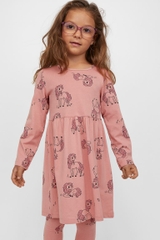 Váy thun dài tay chất liệu cotton Unicorn H&M Auth New Tag có sẵn Cotton Jersey Dress 0929076008