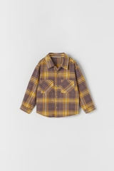 Áo sơ mi bé trai kẻ có túi Zara Auth New Tag có sẵn 3182/550 3182550
