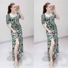 Váy hoa cổ vuông dáng dài H&M auth new tag có sẵn 0855200001