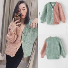 Áo len Cardigan dáng rộng phối màu Zara Auth New Tag có sẵn 1473/704 1473704