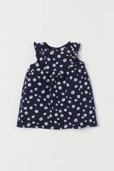 Váy cánh tiên họa tiết Daisy H&M Auth New Tag có sẵn 0928133004 Flounce-trimmed jersey dress