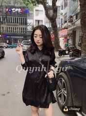 Áo sơ mi lụa dáng dài Horse Zara Auth New Tag có sẵn 7865/805 7865805