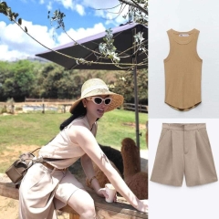 Áo ba lỗ dệt kim thun gân dáng dài  Zara Auth New Tag có sẵn 3471/013 3471013 3471/113 3471113