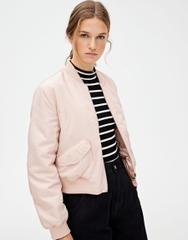Áo khoác Bomber trần bông Pull&Bear Auth New Tag có sẵn 9714/300/620 9714300