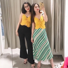 Áo hai dây xoắn ngực Zara Auth new tag có sẵn 5644/389 5644389