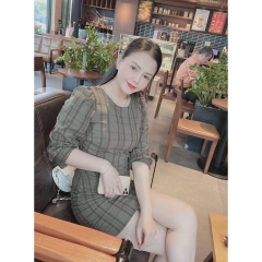 Váy kẻ body dáng ngắn Zara Auth new tag có sẵn 8342/326 8342326