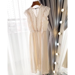 Váy dáng dài thêu hoa chìm Zara có sẵn auth new tag
