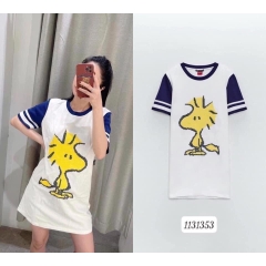 Váy dáng suông thêu Peanuts Zara Auth new tag có sẵn 1131/353 1131353 bầu có thể mặc được