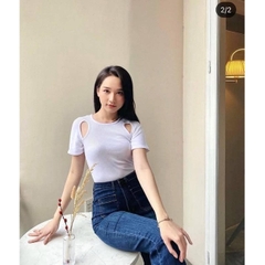 Áo dáng ngắn croptop hở vai Zara Auth New Tag có sẵn 5039/064 5039064