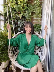 Jumpsuit lụa satin dáng ngắn vạt cổ V Diệu Nhi Zara Auth New Tag có sẵn 2363/762 2363762