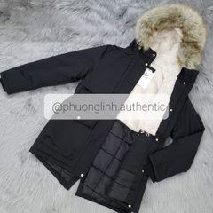 Áo Parka dáng dài lót lông Pull&Bear form rộng Auth New Tag có sẵn