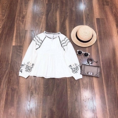 Áo kiểu thêu Zara Auth new tag có sẵn