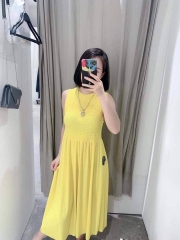 Váy dáng dài suông nhẹ chun ngực Zara Auth New Tag có sẵn 1463/008 1464008