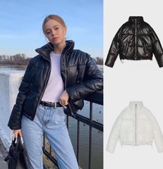 Áo khoác mặt bóng đai eo điều chỉnh Zara Auth New Tag có sẵn 3427/983 3427983