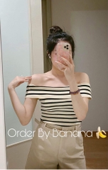 Áo quây trễ vai dáng ôm Zara Auth New tag có sẵn 3519/031 3519031
