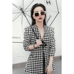 Áo khoác Blazer dạ kẻ cài eo Zara Auth New Tag có sẵn 8557/120 8557120