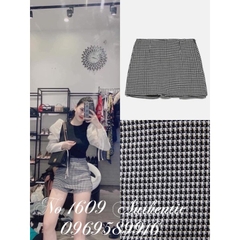 Quần giả Chân váy kẻ tweed dáng ngắn Zara Auth New tag có sẵn 6416/257 6416257