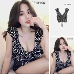 Áo kiểu Croptop dập ly Zara Auth New Tag có sẵn 0219/406 0219406