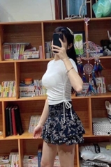 Áo thun chun rút eo Zara Auth New Tag có sẵn 5039/467 5039467