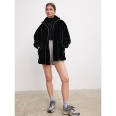 Áo khoác lông nhung chun eo Zara Auth New Tag có sẵn 4369/064 4369064