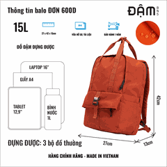 Balo ĐƠN 600D
