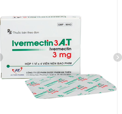 Ivermectin 3mg A.T An Thiên (Hộp 01 vỉ x 4 viên) (T/325H)