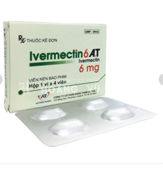 Ivermectin 6mg A.T (Hộp 01 vỉ x 04 viên) (T/325H)