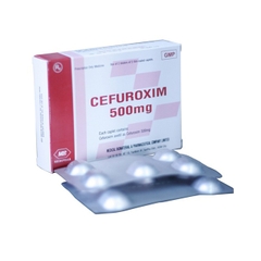 Cefuroxim 500mg Mebiphar (Hộp 2 vỉ x 5 viên)