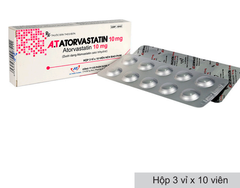 A.T Atorvastatin 10mg An Thiên (Hộp 03 vỉ x 10 viên) (T/285H)