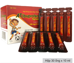 Ibuprofen syrup An Thiên (Hộp 30 ống x 10ml) (T/84H)
