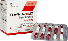 Fenofibrate 300 A.T An Thiên (Hộp 10 vỉ x 10 viên) (T/120H)