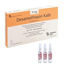 Dexamethason Kabi 4mg/1ml (Hộp 10 ống x 1ml) (T/160H)
