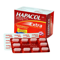 Hapacol 500 Extra DHG (Hộp 10 vỉ x 10 viên)