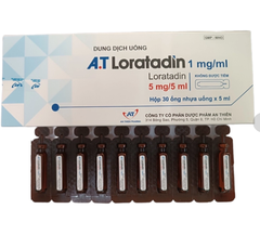 A.T Loratadin 1mg/ml An Thiên (Hộp 30 ống x 5ml)
