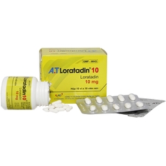 A.T Loratadin 10 An Thiên (Hộp 10 vỉ x 10 viên)