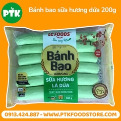 BÁNH BAO KHÔNG NHÂN SỮA HƯƠNG LÁ DỨA 300G 12C XANH