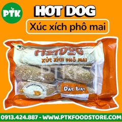 Hotdog Xúc Xích Phô mai tẩm bột xù chiên 500G (đông) - Khay 6 que