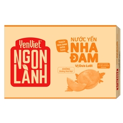 Nước Yến Nha Đam YenViet Ngon Lành Vị Dưa Lưới [Thùng 24 chai x 450ml]