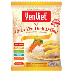 Cháo Yến Dinh Dưỡng YenViet Vị Gà [Thùng 30 Gói x 50gr]