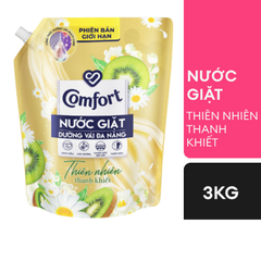 Nước Giặt Comfort Dưỡng Vải Đa Năng Thiên Nhiên Thanh Khiết Túi 3kg