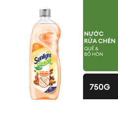 Nước rửa chén Sunlight Quế & Bồ hòn 750g
