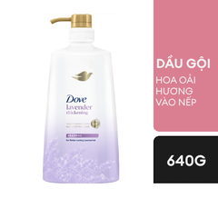 Dầu gội Dove Hoa Oải hương Vào nếp tự nhiên 640g