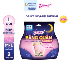 [THÙNG 16] Diana Băng Quần Beauty Hip size M-L 2 miếng/gói_010392