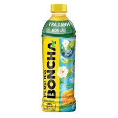 [THÙNG 24 CHAI] Boncha Trà Mật Ong Trà Xanh Hoa Lài Ít Ngọt Chai 450ml