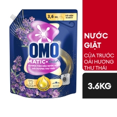 [THÙNG 4 TÚI] Omo Nước Giặt Matic Cửa Trước Hương Hoa Oải Thư Thái Túi 3.6kg